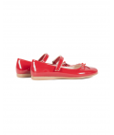Red Patent Leather Baby Ballet Flats for Girls