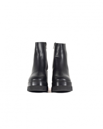 copy of Black faux leather women's ankle boots